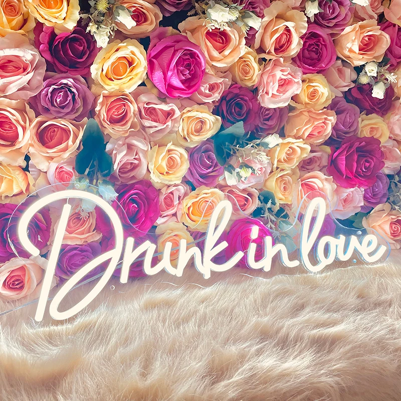 

Неоновые вывески в стиле пьяной влюбленности, Свадебная вечеринка, на заказ, Неоновые Настенные украшения для спальни, светодиодные огни, вывески, персонализированные подарки