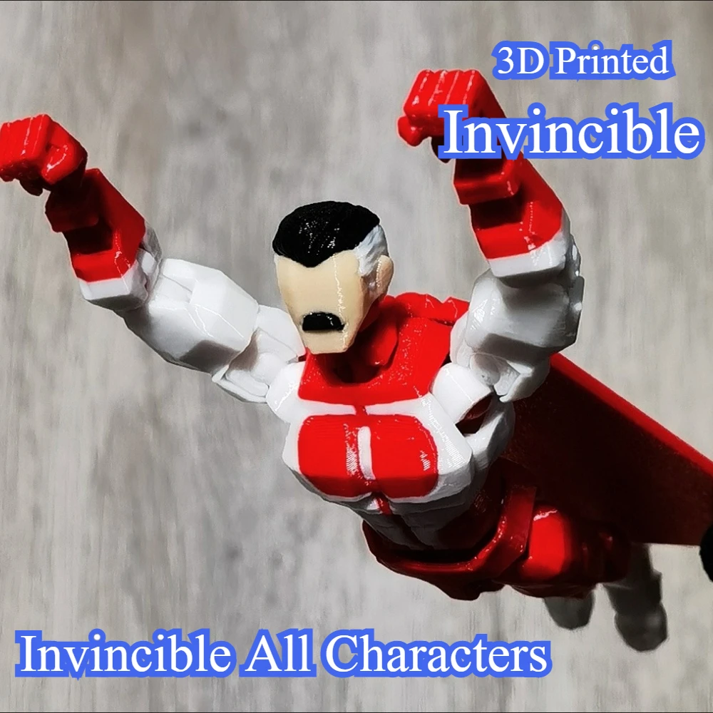 Фото 3D-печатная фигурка Blue-Masked Invincible T13 Dummy13 с множеством подвижных суставов, изменяющая форму, настраиваемая игрушка-подарок №2
