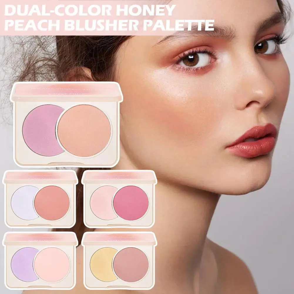 

2 Colors Matte Blush Palette Apricot Pink Rouge Cheek Face Long-lasting Nude Pigment Cosmetic Makeup Natural Brighten Blush K8S0