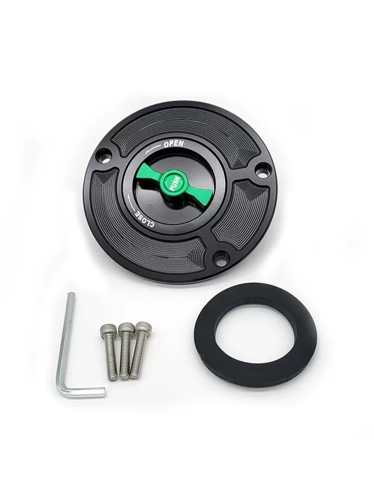 ER6N ER6F ZX-10R ZX-6R ZX636 для мотоцикла Kawasaki, крышка топливного бака с ЧПУ, крышка топливного бака без ключа, крышка для масла и газа