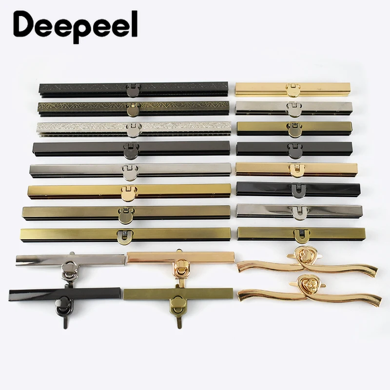 

1Pc 10/11.5/12.5/14/19cm Metal Wallet Frame Coins Buckles Purse Kisss Lock Clasp DIY Bag Parts Hardware Decor Accessories