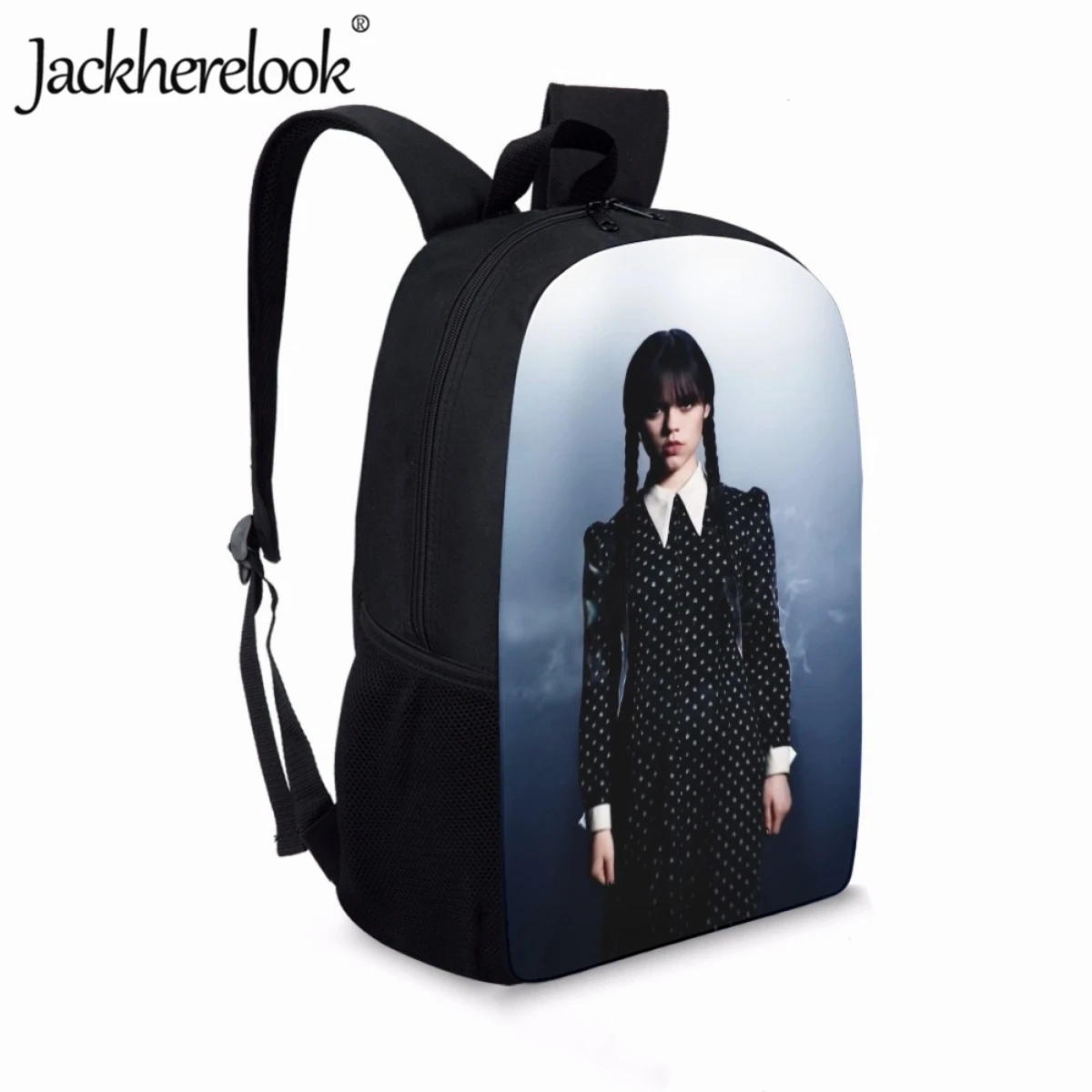 Jackherelook Wednesday Addams Backpack for Teenager Children School Bags Girls Laptop Bag Youth Student School Backpacks Bookbag