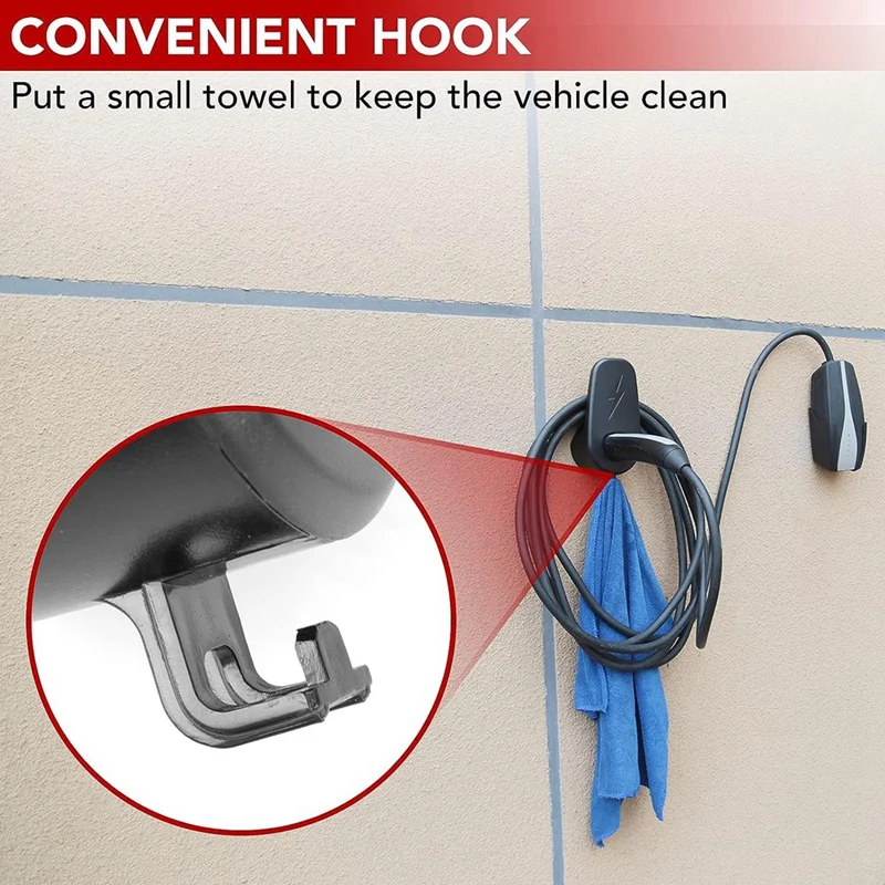 For Tesla Model Y 3 X S Charging Cable Holder Organizer - Car Charger Wall Mount Connector With Chassis Bracket |