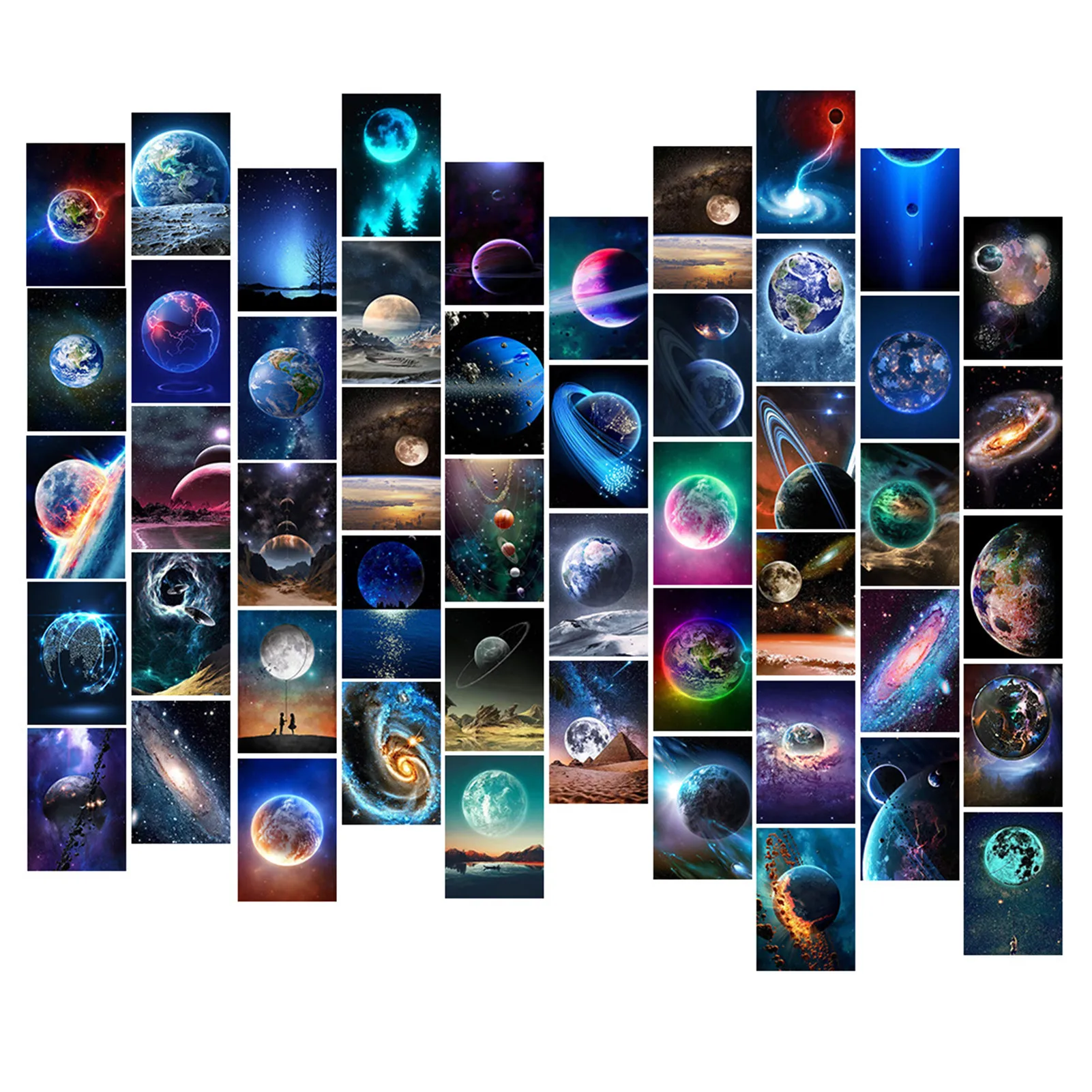 

Space Themed Bedroom Wall Decor Wall Collage Kit Aesthetic Pictures Solar System Space Planets Art Illustration Dorm Photo