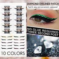 eye liner sticker diamond waterproof super flash stage party night eye makeup stickers pallete makeup glitter eyeshadow