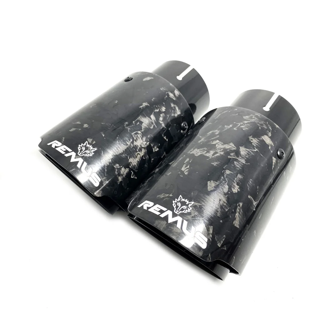 1 шт. Remus Logo новый автомобильный стиль кованое волокно углеродистая нержавеющая