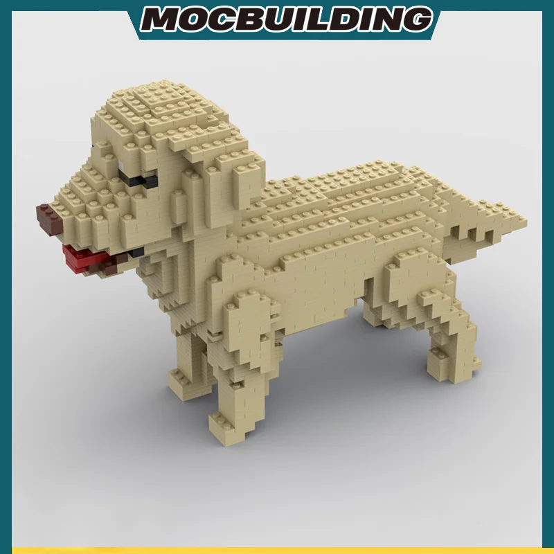  MOC строительные блоки ретривер собака технология кирпичи DIY собранная модель