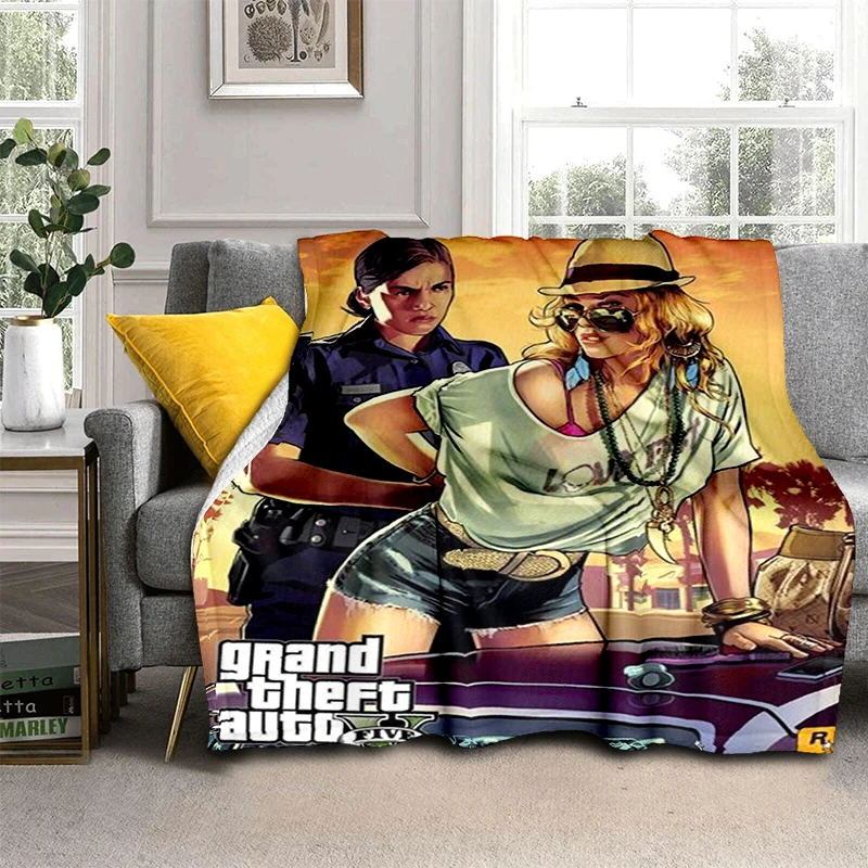 

Автомобильное одеяло grand theft для детей, Супермягкие теплые Мультяшные одеяла для кровати, постельное белье, диван, одеяло в подарок