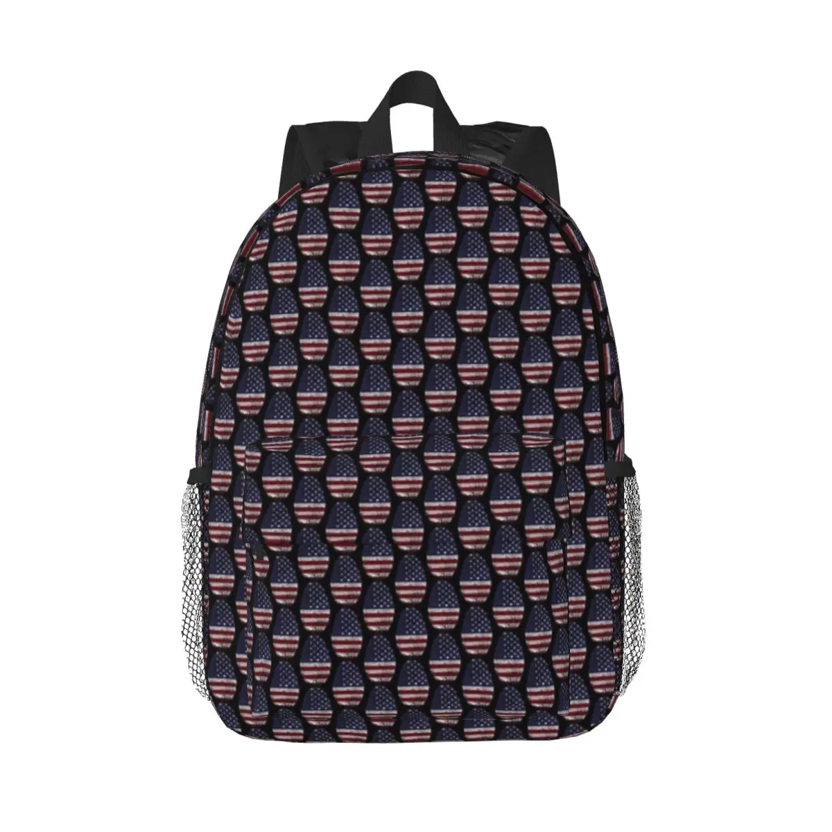 

4th Of July Independence Day Usa Fingerprint Backpack Boy Girl Bookbag Cartoon Students School Bags Travel Rucksack Shoulder Bag