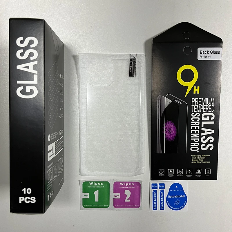 

9 шт. Закаленное стекло Защитная пленка на заднюю панель для Apple Phone 14Plus 13 ProMax Pro Защита от царапин для Galaxy S23 Ultra