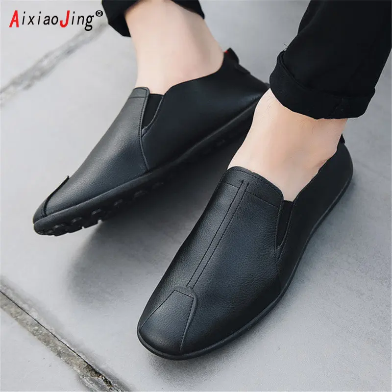

Men Loafers Shoes Spring 2023 Fashion Boat Footwear Man Brand Leather Moccasins Men'S Shoes Men Comfy Drive Men's Casual Shoes