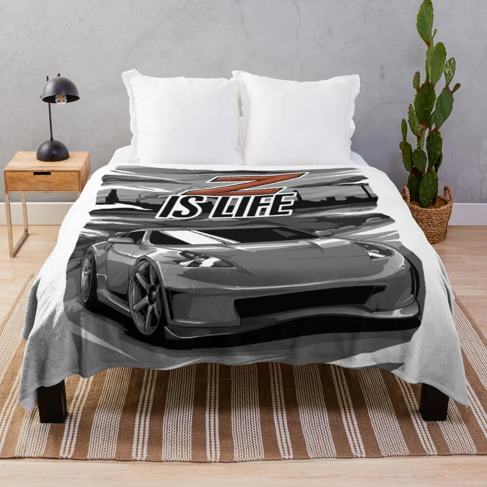 

Nissan 370z Life Throw Blanket flannel fabric Sofa blankets Thin wadding blanket