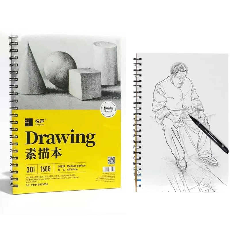 8K Sketch Blank Book Thickened A4 Mark Book Art Students Creative Painting Watercolor Book School Supplies Stationery