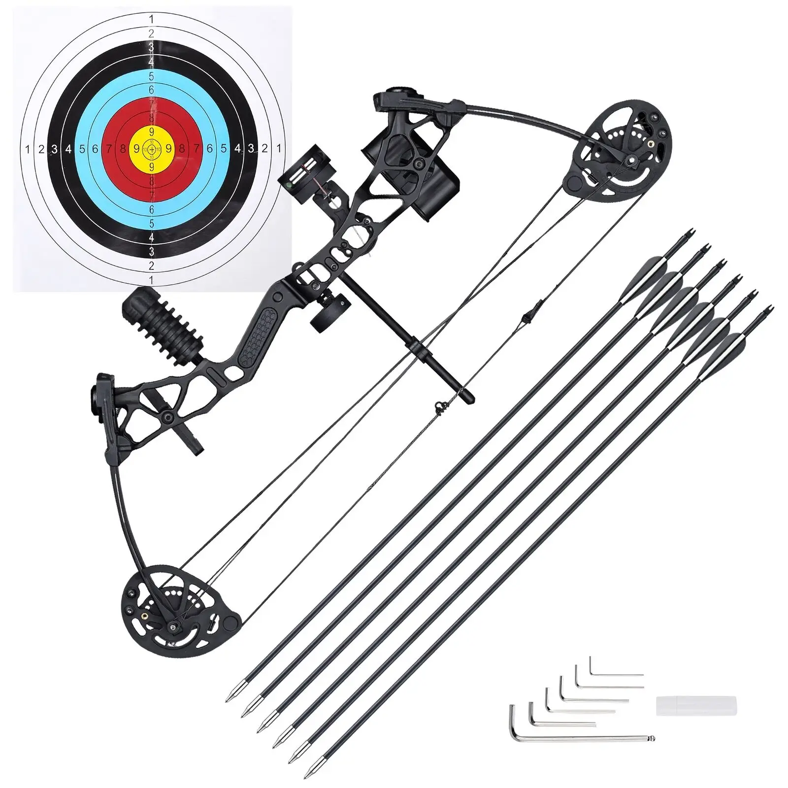 

Durable Youth Compound Bow Set 16 To 28 Lbs Right Hand Compound Bow