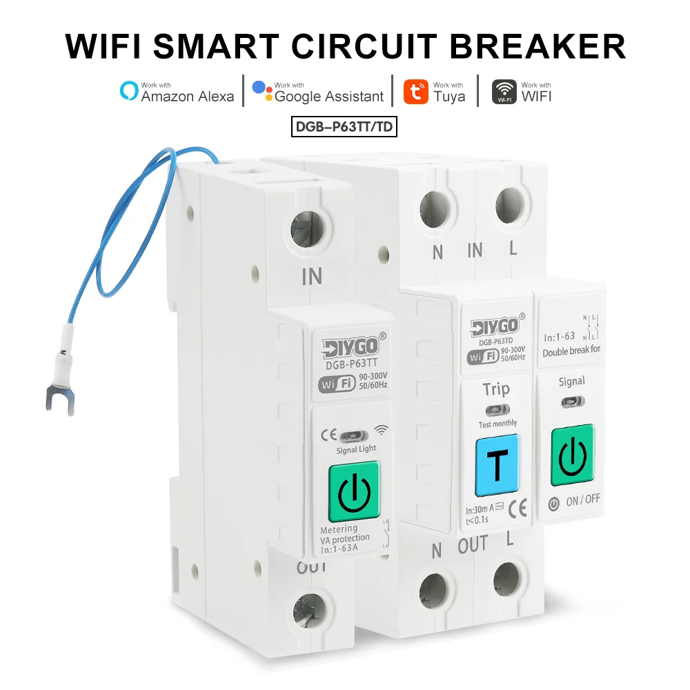 

Автоматический выключатель DIY GO Wi-Fi 1-63А