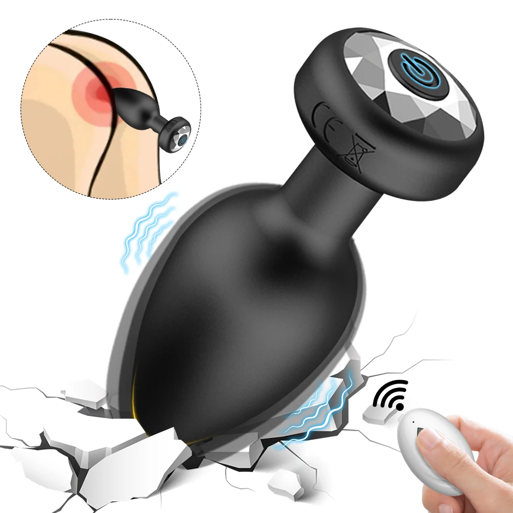 Анальный вибратор с дистанционным управлением через приложение