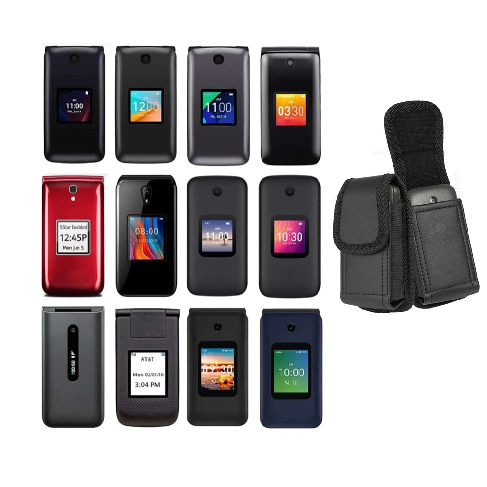 For Nokia 2760 2720  Flip Leather Case Phone Pouch For Alcat