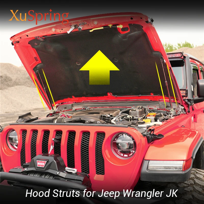 Для Jeep Wrangler 2007 2008 2009 2010 2011 2012 2013 2014 2015 2016 2017 2018 JK капот автомобиля двигателя