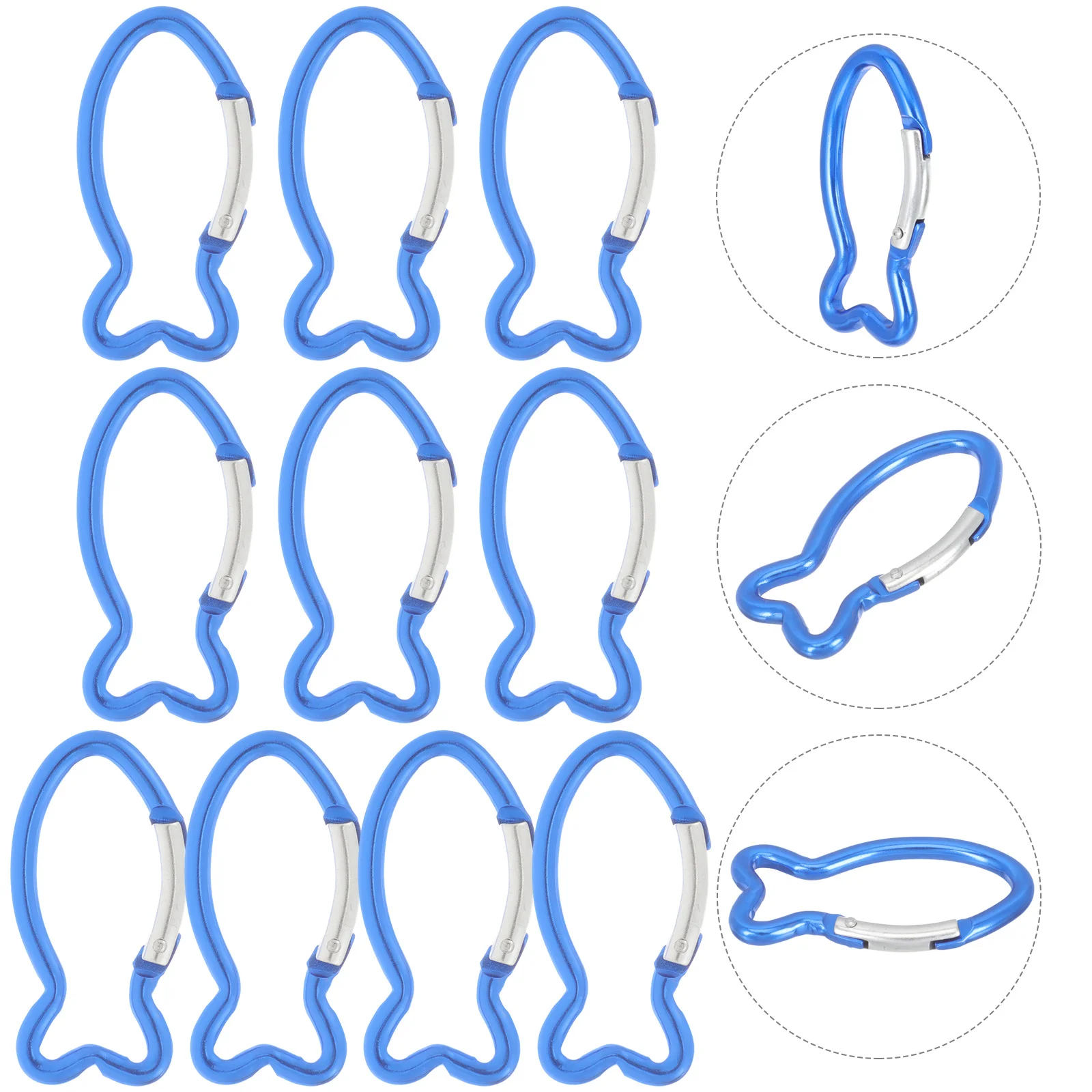 

10 Pcs Travel Keychain Lock Carabiner Hooks Backpack Carabiners Large Carabiners Hammock Caribeaners Climbing Carabiners