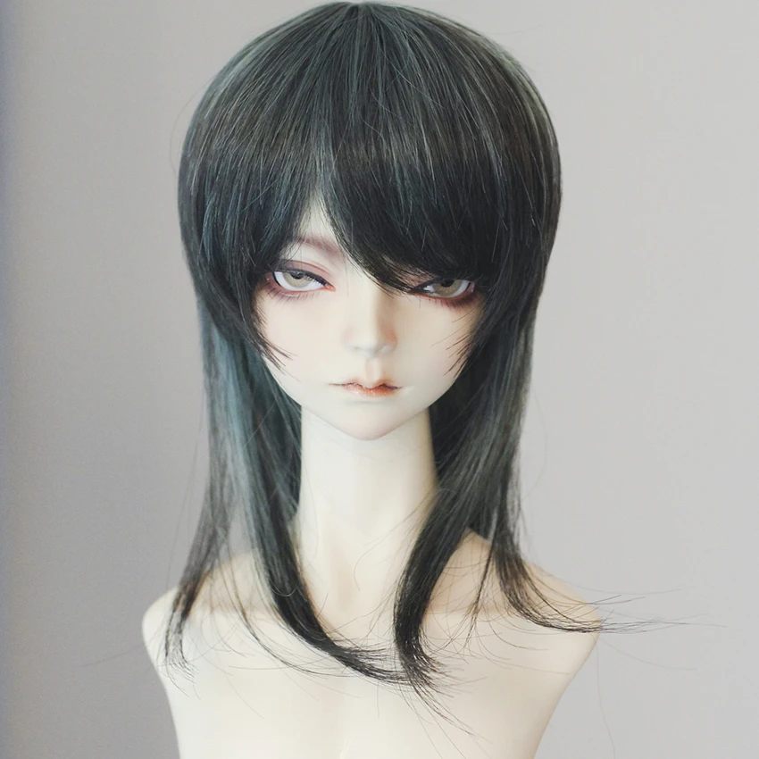 

Bybrana High Temperature Fiber Uncle 1/3 1/4BJD/SD Wig Mixed Color Coquettish Male Medium Long Hair