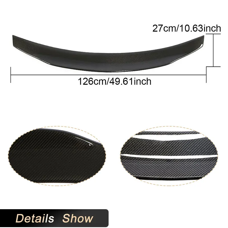 Автомобильный задний спойлер для багажника из углеродного волокна крылья