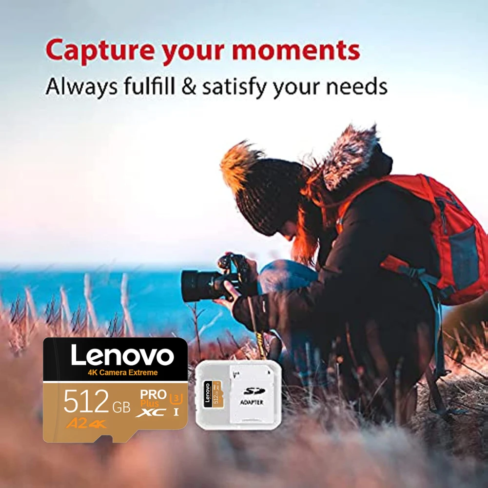

Lenovo Smart SD 1TB 512GB 256GB 128GB 32GB 64GB Class10 A2 SD/TF Flash Card 2TB Memory Card For Phone/Tablet PC Give Card