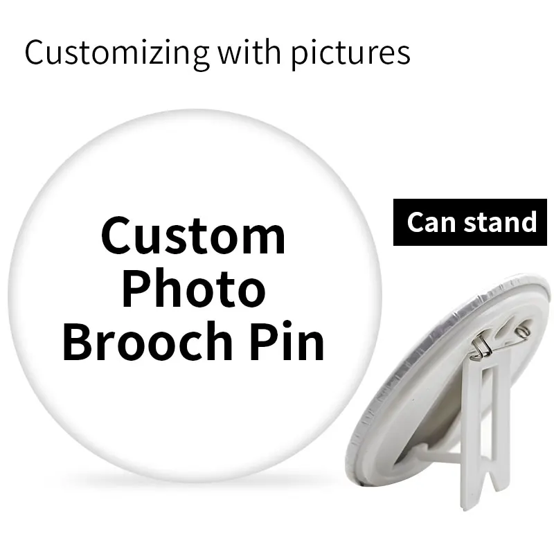 Мужские и женские броши с фотографиями на заказ