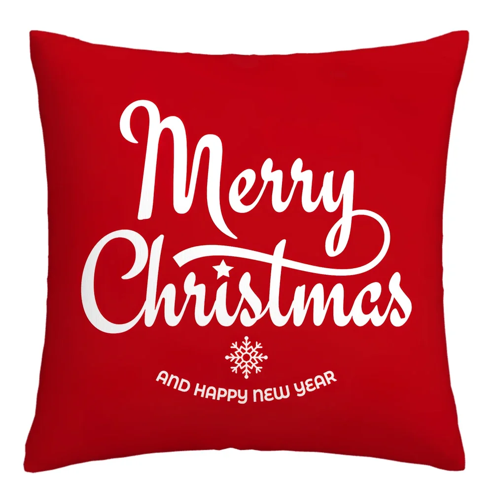 Домашние рождественские украшения, рождественские наволочки, наволочки для дивана 40х40 45х45 50х50 60х60, украшение для гостиной