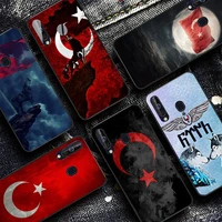 turkey flag wolf phone case for samsung a51 a30s a52 a71 a12 for huawei honor 10i for oppo vivo y11 cover