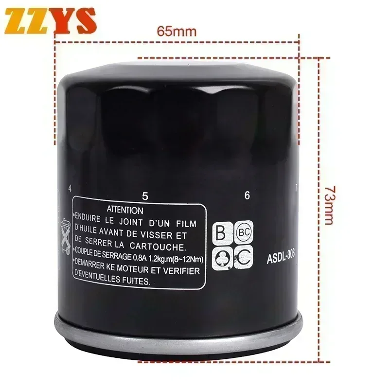 Масляный фильтр для Kawasaki Z400 Z400D 2021 2022 2023 ZR400 ZR400D Xanthus ER400 ZX 4 ZR ER Z 2024 ZX400 ZX400H ZX400L ZX-4 ZX4