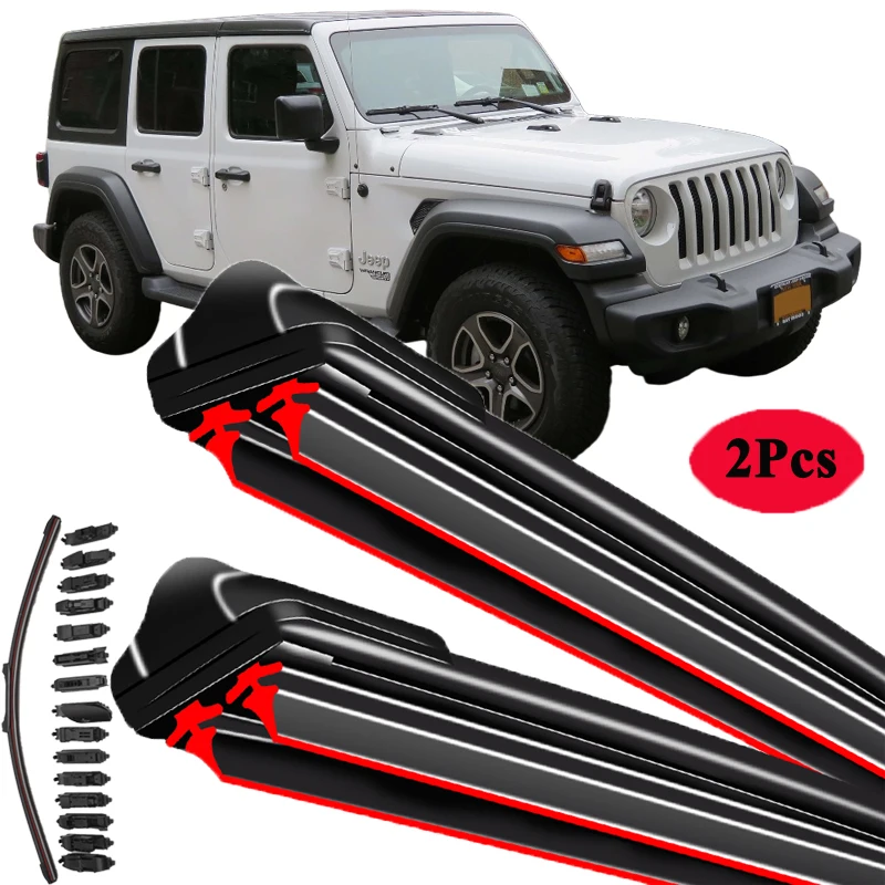 

Для JEEP Wrangler JL 2018 2019 2020 Sport S Sahara Rubicon автомобильные щетки стеклоочистителя переднее стекло лобовое стекло автомобильные аксессуары