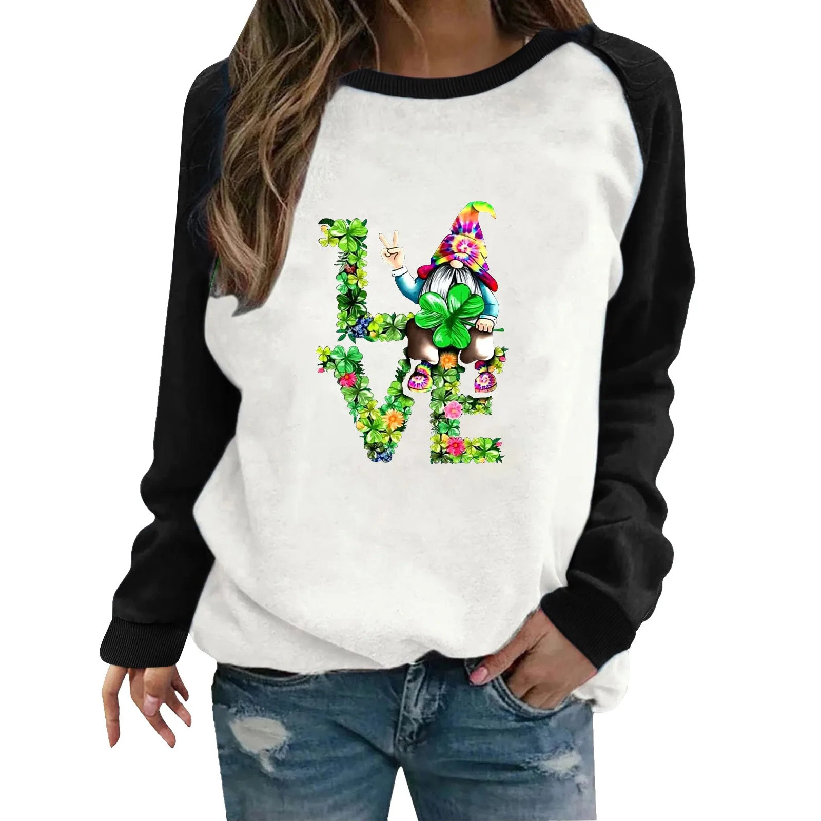 

Crewneck Long Sleeve Casual Wear Sweatshirt For Women Sweatshirt For Women Hoodies Casual Sweatshirts Loose Womens Clothes