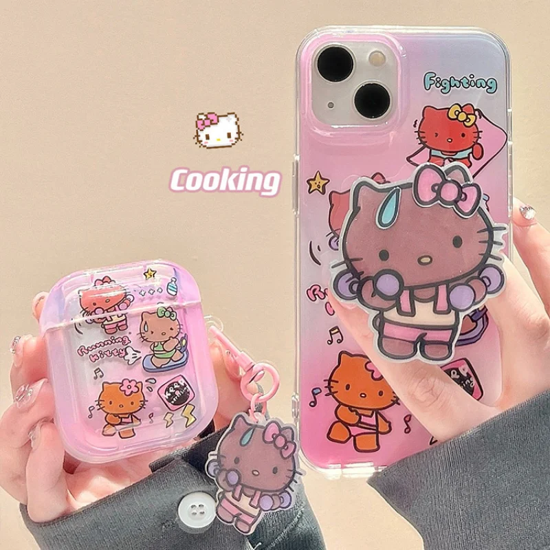 

Силиконовый чехол с рисунком Hello Kitty для Iphone11 12 13 14
