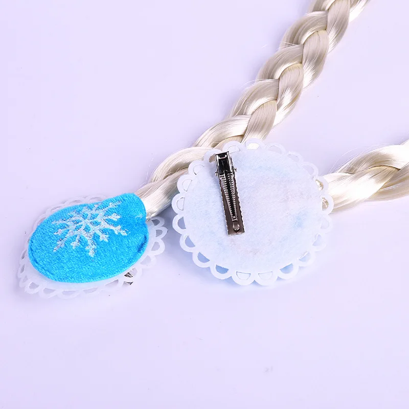 Парик для косплея принцессы девочек очаровательный с белыми и каштановыми