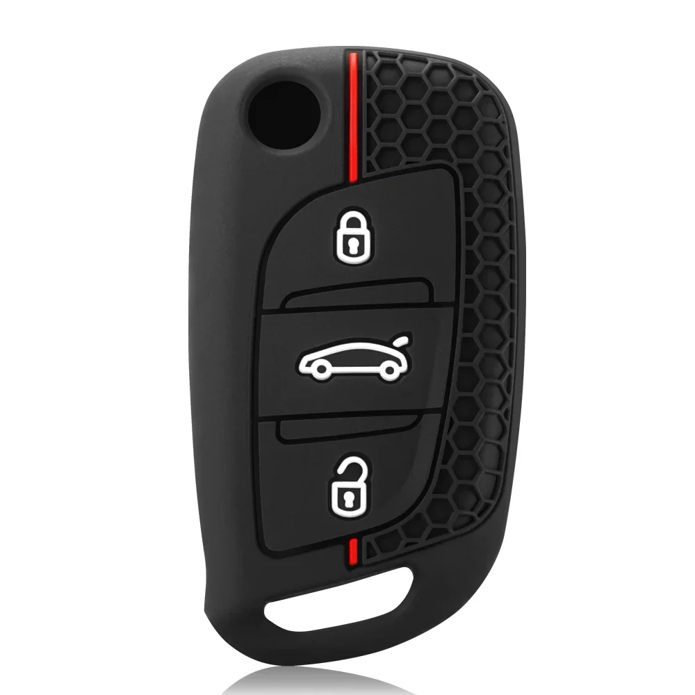 

Силиконовый Чехол Для Ключей Для Citroen C Series DS И Peugeot 107 207 307 407 308, Держатель Для Автомобильного Брелока