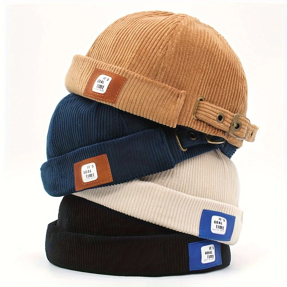 Шапка Ailor шапка бини без козырька регулируемая Docker в ретро стиле для мужчин