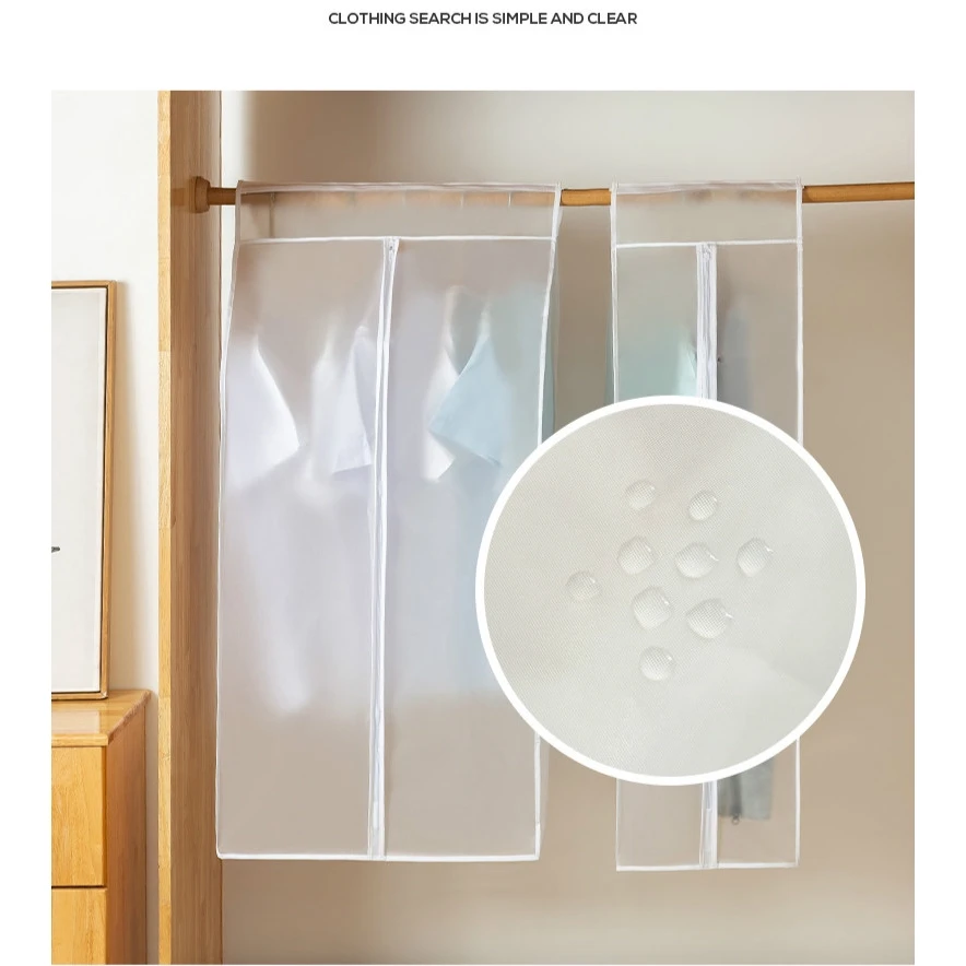 Dustproof Clothes Cover Wardrobe Hanging Organizer Storage Bags Suit Coat Dust Protector Bag for |