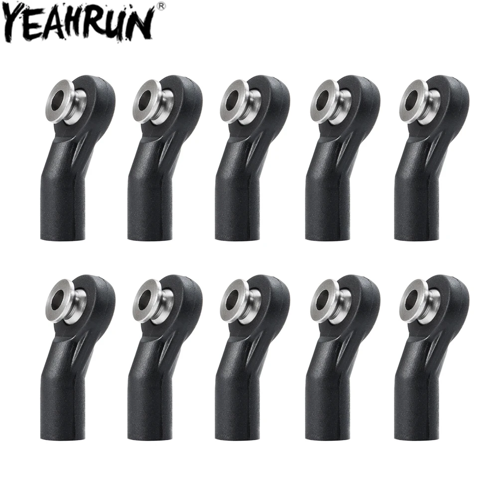 

YEAHRUN Plastic M3 Rod End Ball Head Holder Tie Rod Ends Ball Joints Right-Hand Screw for 1/10 RC Crawler Axial SCX10 Car Trucks