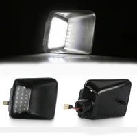 2xled rear number license plate light car lamp set canbus error free bulb 6000k white for 04 12 chevrolet coloradogmc canyon