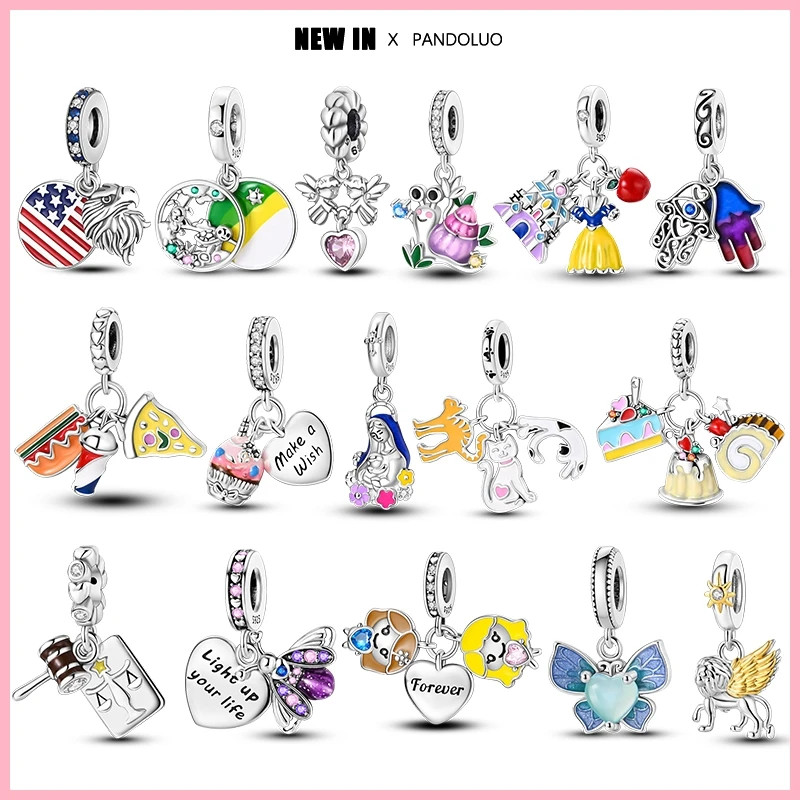Новинка 2024 Лидер продаж оригинальные Шарм-бусины подходят для браслета Pandora