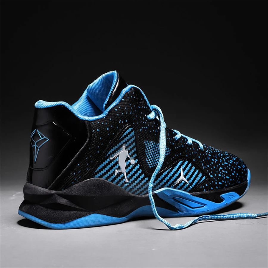 Black Red Professional Basketball Shoes Jordans Men Basketball Sneakers Anti-skid High-top Mesh Breathable Basketball Boots