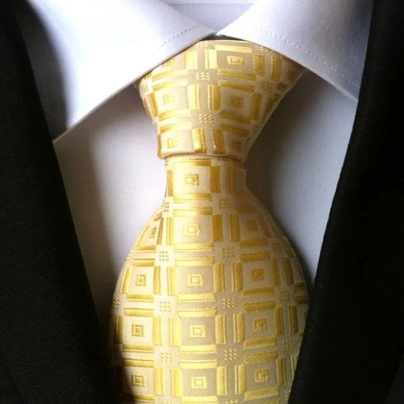 Желтый галстук мужской модный галстук 8 см галстук розовый фиолетовый шелковый галстук для мужчин Пейсли Цветочный галстук-бабочка для сва...