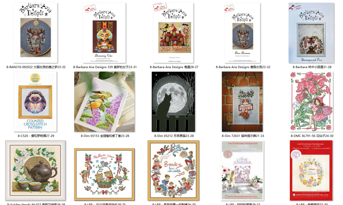 Embroidery Cross Stitch Kits Craft DIY Needlework Cotton Canvas 8-C520-datura hedgehog 27-29 32CT 28CT Metallic aida