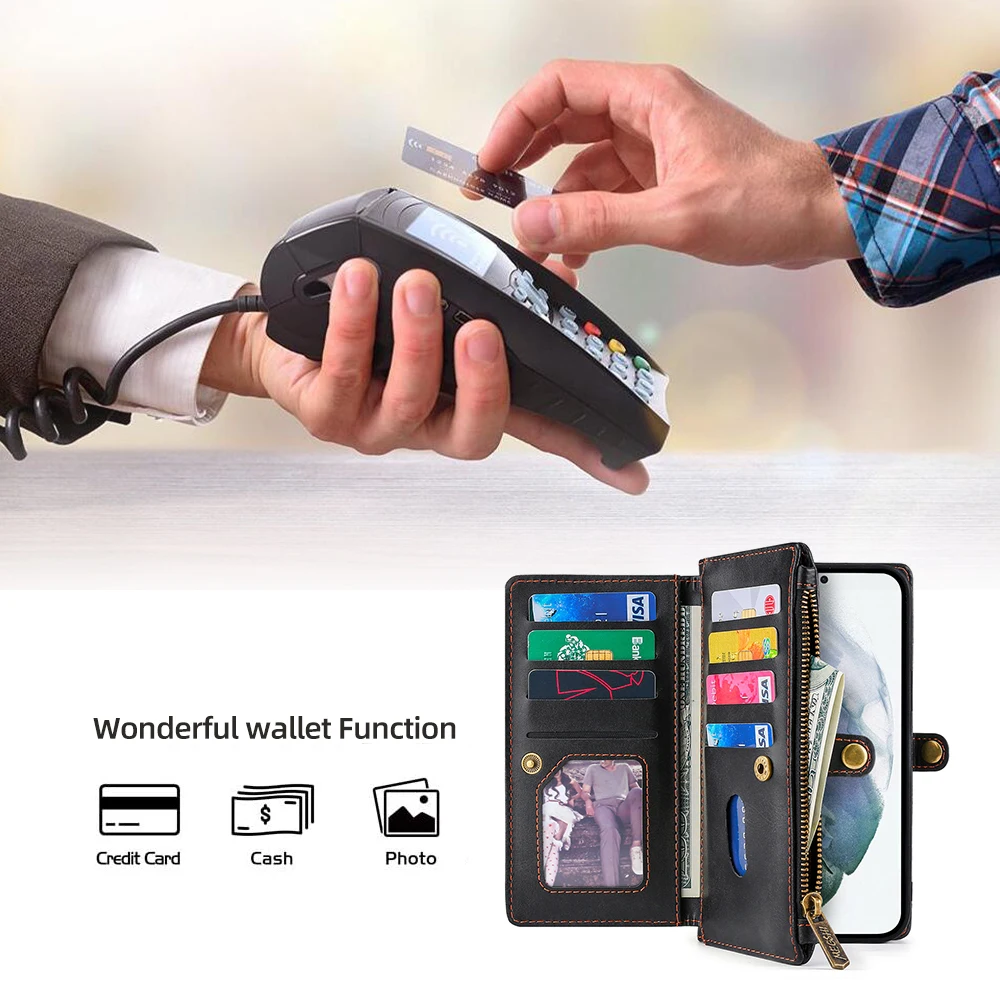 Чехол для телефона из искусственной кожи Wallet PU Leather для Samsung Galaxy A10 A12 A13 A22 A20E A21S A30 A32 A33 A40 A42 A50 A51 A52 A53 A70 A71 A72 A73 и др.