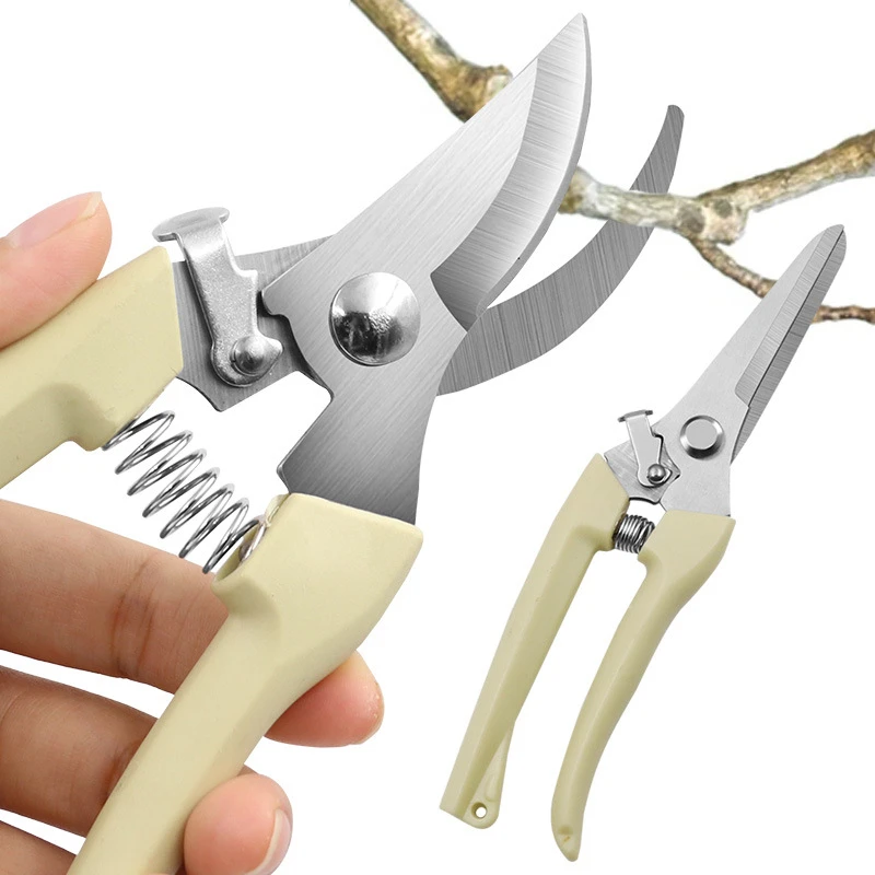 

HILIXUN Stainless steel branch shears pruning shears picking fruit tree shears garden branch grafting gardening scissors tools