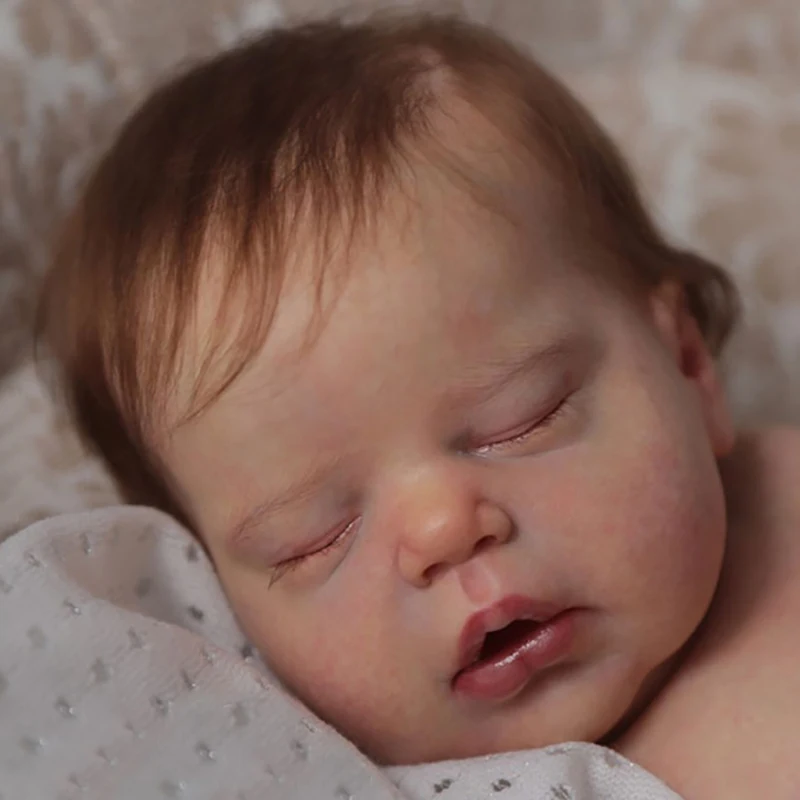 

22Inch Reborn Doll Kit Alexis Sleeping Baby Girl Unpainted DIY Doll Parts Art Doll Gift Toys Kids Drop Shipping