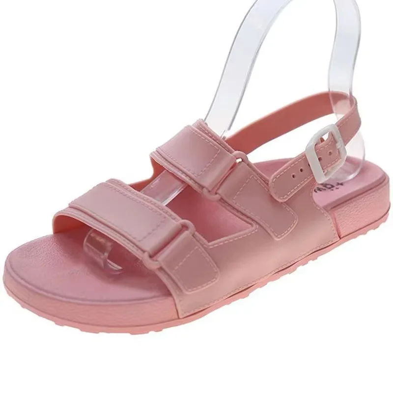

Beach Flat Sandals Women's Shoes Heels Pvc Basic Casual Shoes Woman Fashion 2022 Trend Summer Woman Sandals for Girls Daily Shoe