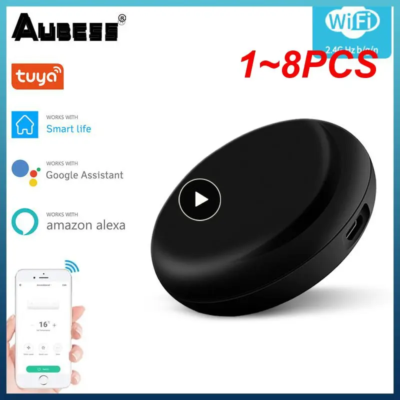 

Умный пульт дистанционного управления Aubess Tuya, инфракрасный контроллер для кондиционеров, Wi-Fi, RF, Bluetooth, Alexa, 1-8 шт.