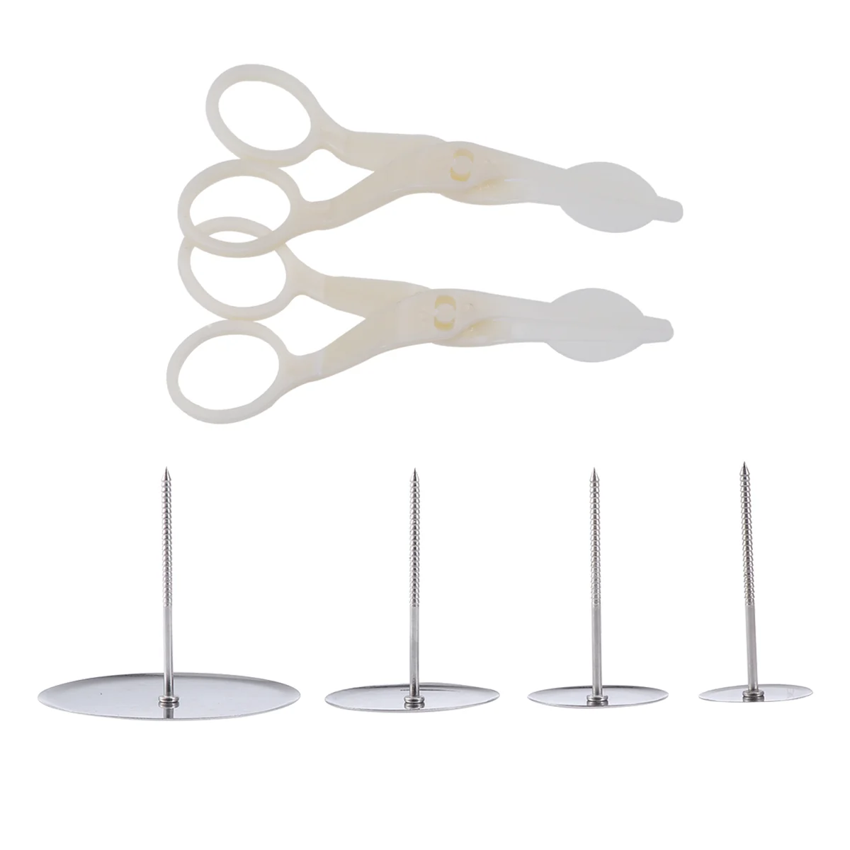 

6pcs/pack Flower Decorating Nail Flower Nail for Icing Piping Flower Scissors Cake Flower Nail and Lifters