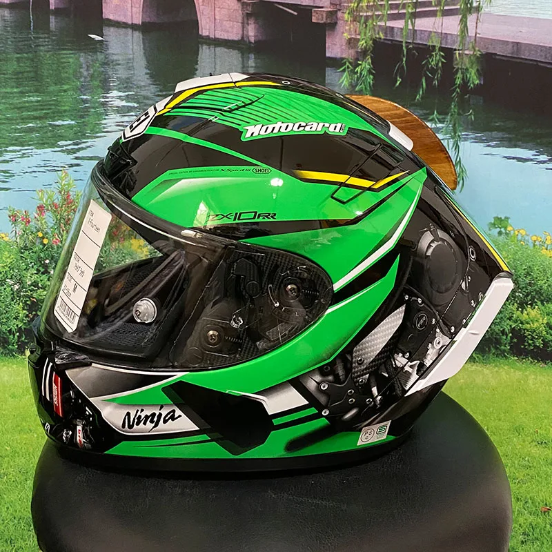 

Шлем на все лицо X-Spirit III, цвет зеленый, X14
